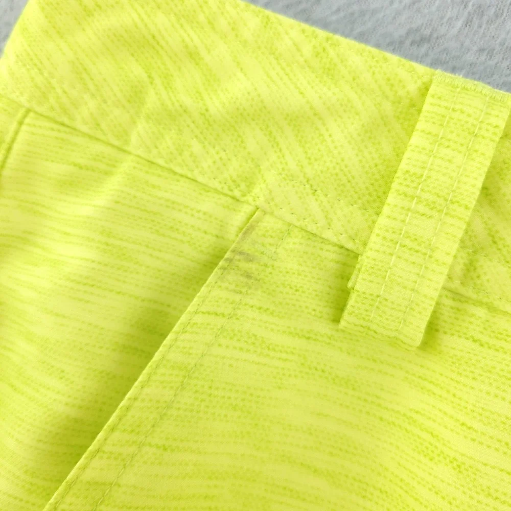 Puma Shorts Mens 36 Yellow Solid Performance Microfiber Chino 11